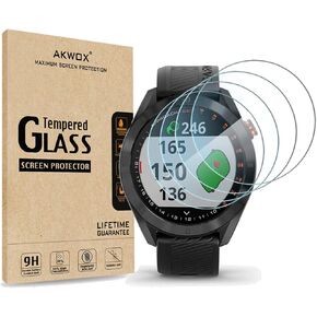 [عبوة من 4 قطع] واقي شاشة من الزجاج المقوى Akwox لجهاز Garmin Approach S40، [حواف مقوسة 2.5D عالية الوضوح صلابة 9H] مضاد للخدش، خالي من الفقاعات in Kuwait