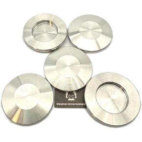KF25 NW25 ISO-KF25 Flange Cap Flange Blind Flange Blank (Pack of 5 PCs, 316L)