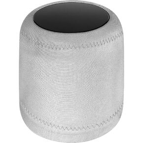 Geekria Lycra Speaker Cover for APPL HomePod 2/1 Smart Speaker Cover, Dust Cover, Replacement Bluetooth Speaker Cover (Grey)