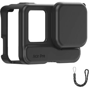VRIG Silicone Protective Case for Insta360 Ace Pro,Protective Case with Lens Guards Cover for Insta360 Ace Pro (Ace Pro Black Case)