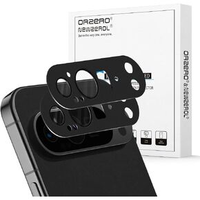 Orzero (2 Pack) Compatible for Google Pixel 9 Pro XL Camera Lens Protector, Premium Metal and Glass Precise Camera Cutouts High Definition Anti-Scratch (Black)