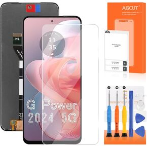 for Moto G Power 5G 2024 Screen Replacement for Moto G Power 5G 2024 LCD Display Touch XT2415 XT2415-1 LCD Digitizer Touch Screen Assembly Repair Part No Frame