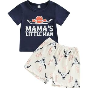 Infant Baby Boy Summer Clothes Shorts Set Letter Print Short Sleeve T-Shirt Top Stretch Short Pants 2PCS Casual Outfit
