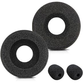 Plantronics Headset Ear Cushions Foam Replacement Ear Pad for Plantronics Blackwire C320 3320 3210 3220 HW251N HW261N HW510 HW520 Jabra PRO 930 Most Standard Size Office Telephone Headphones (2 Pack)