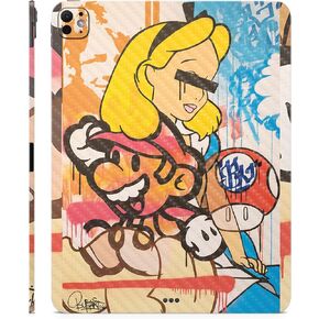 Carbon Fiber Skin Compatible with Apple iPad Pro 13 (M4) 2024 - I Cant See - Premium 3M Vinyl Protective Wrap Decal Cover - Easy to Apply | Crafted in The USA by MightySkins