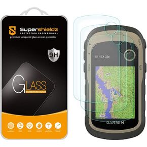 Supershieldz (3 Pack) Designed for Garmin eTrex 10, 20, 20x, 22x, 30, 30x, 32x Tempered Glass Screen Protector, Anti Scratch, Bubble Free