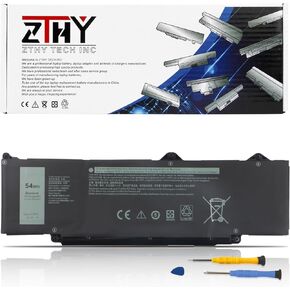ZTHY R73TC Laptop Battery Replacement for Dell Latitude 3340 5340 5350 5440 5540 Latitude 3340 2-in-1 Latitude 5340 2-in-1 Latitude 5350 2-in-1 Precision 3480 3580 Series GTG7N 11.4V 54Wh 4623mAh