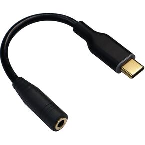 DSD TECH SH-AU05B USB-C to 3.5 mm Headphone Jack Adapter support 24Bit/96K for iPhone 15