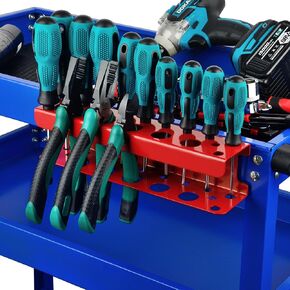 ULIBERMAGNET Angle Grinder Holder, Solid Steel Utility Storage Rack,Heavy Duty Wall Mount Storage Metal Shelf Holder for Angle Grinders, Cutters, Polishers,Screwdriver