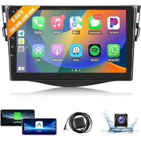 Leadfan Android 12 Car Radio for Toyota RAV4 2006 2007 2008 2009 2010 2011 2012 Stereo with Apple CarPlay Android Auto, 9 inch IPS Touch Screen Head Unit Replacement WiFi GPS Bluetooth Rear Camera SWC