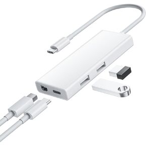USB C to Mini DisplayPort Adapter 4K@60Hz, USB Type-C/Thunderbolt 3/4 to MDP/Mini DP Cable with PD 65W Charging Port & 2 USB 3.0 Port, Ideal for MacBook Pro/Air, iMac, Mac Mini, LED Cinema Display