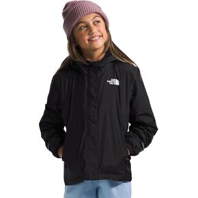 THE NORTH FACE Girls' Warm Storm Waterproof Rain Jacket, Pink Moss, Large