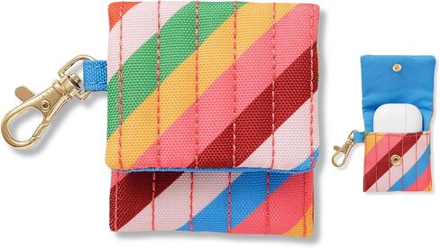 ban.do Hold It! Wireless Earbuds Case for AirPods and AirPods Pro, Cute Keychain Cover for Wireless Earbuds, Rainbow Stripe in Saudi Arabia