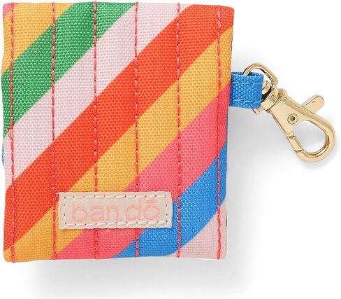 ban.do Hold It! Wireless Earbuds Case for AirPods and AirPods Pro, Cute Keychain Cover for Wireless Earbuds, Rainbow Stripe in Saudi Arabia