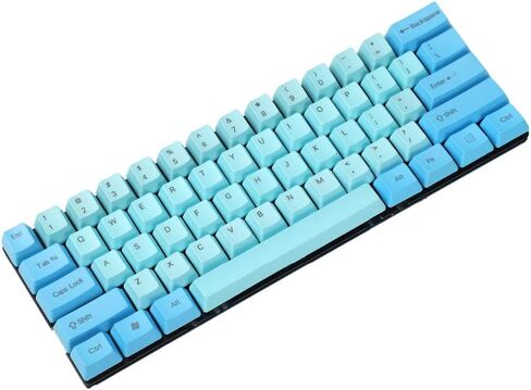YMDK 61 ANSI 60% أغطية مفاتيح مخصصة OEM ملف تعريف سميك PBT KEYCAP مناسبة لمفاتيح Cherry MX لوحة مفاتيح الألعاب الميكانيكية GK61 (مفتاح فقط) in Kuwait