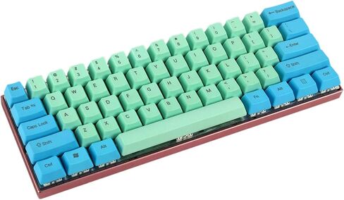 YMDK 61 ANSI 60% أغطية مفاتيح مخصصة OEM ملف تعريف سميك PBT KEYCAP مناسبة لمفاتيح Cherry MX لوحة مفاتيح الألعاب الميكانيكية GK61 (مفتاح فقط) in Kuwait