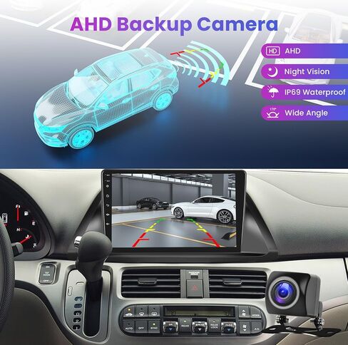 8 Core 8+128G Android Car Radio for Honda Odyssey 2005-2010 with Wireless Carplay Android Auto, 10.1 Inch QLED Touch Screen Car Stereo Supports 4G/ WiFi, GPS, FM/AM, Bluetooth 5.0, Backup Camera in Saudi Arabia