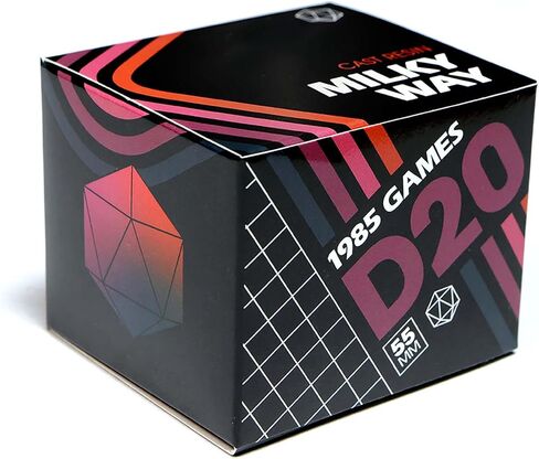Sharp Edge 55MM D20 لـ DND لألعاب الزنزانات والتنينات Ttrpg، ألعاب لعب الأدوار متعددة السطوح من الراتنج | راتينج مصبوب يدويًا (موجة مد 55 مم d20) in Saudi Arabia