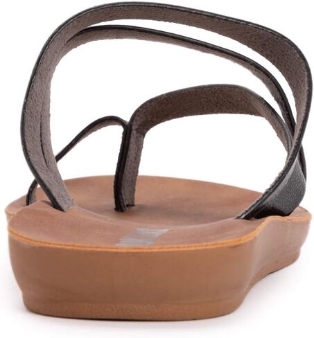MUK LUKS Women's About Town Sandal-Black Slide in Saudi Arabia