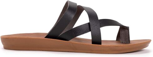MUK LUKS Women's About Town Sandal-Black Slide in Saudi Arabia