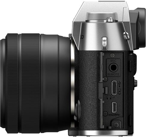 Fujifilm X-T50 Mirrorless Digital Camera Body - Silver + XC 15-45mm F3.5-5.6 OIS PZ Lens 16828868 Bundle with Deco Gear Photography Bag + Microphone + Monopod + Software & Accessories Kit in Saudi Arabia