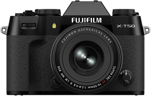 Fujifilm X-T50 Mirrorless Camera with XF 16-50mm f/2.8-4.8 R LM WR Lens, Black, Bundle with Li-Ion Battery, 64GB SDXC Memory Card and 58mm Filter Kit in Saudi Arabia