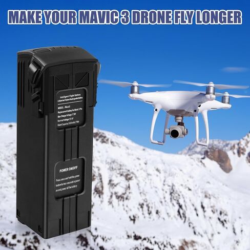 بطارية Mavic 3، بطارية Mavic 3 Pro بقدرة 5000 مللي أمبير-15.4 فولت، بطارية طيران ذكية من سلسلة Mavic 3 لـ DJI Mavic 3/Mavic 3 Pro/Mavic 3 Classic/Mavic 3 Pro Cine/Mavic 3 Cine/Mavic 3 Enterprise Series Drone in Saudi Arabia