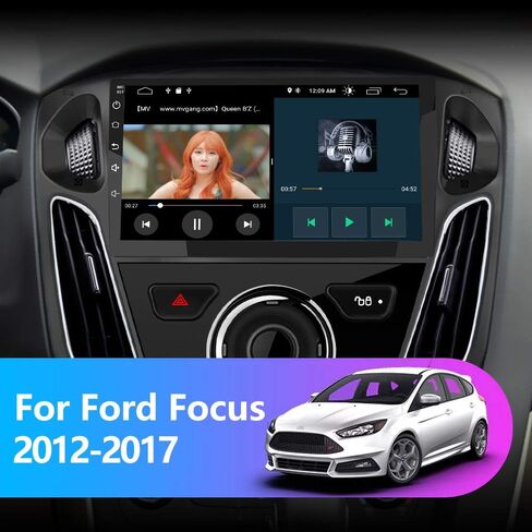 راديو ستيريو للسيارة Android 12 متوافق مع Ford Focus 2012-2017، نظام ملاحة GPS مقاس 9 بوصات مدمج في CarPlay اللاسلكي Android Auto DSP Bluetooth WiFi SWC Head Unit Auto Multimedia Player Radio in Kuwait