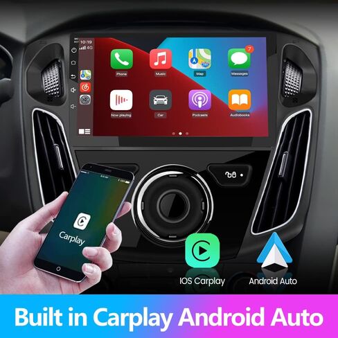 راديو ستيريو للسيارة Android 12 متوافق مع Ford Focus 2012-2017، نظام ملاحة GPS مقاس 9 بوصات مدمج في CarPlay اللاسلكي Android Auto DSP Bluetooth WiFi SWC Head Unit Auto Multimedia Player Radio in Kuwait