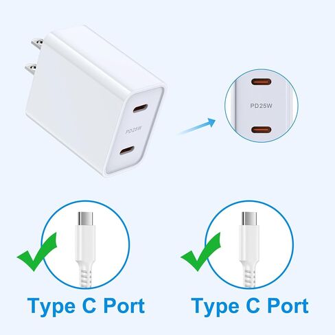 25W Samsung Super Fast Charger Type C Charging Block for Galaxy A15 A55 A14 A54 A13 A53 S24 S23 S22 S21 S20&6ft C سلك كابل الشحن، شاحن هاتف Android سريع لـ Google Pixel 8A 7A 6A 8 7 6 Pro in Kuwait