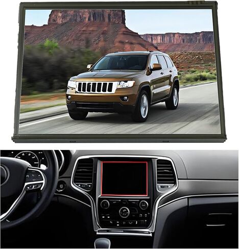 8.4 بوصة تعمل باللمس محول الأرقام شاشة LCD مناسبة لسيارة جيب جراند شيروكي رام 1500 2500 3500 كرايسلر 200 300 دودج تشالنجر SRT فايبر 2014-2017 يوكونكت 3C 8.4A VP3 8.4AN VP4 DJ084NA-01A in Kuwait