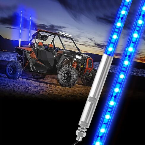 3ft LED Light Whip for UTV, AAIWA LED Antenna for ATV LED Whip Light, Green Light Antenna Whips for RZR Polaris Off-Road Sand Dune Buggy 4x4 in Kuwait