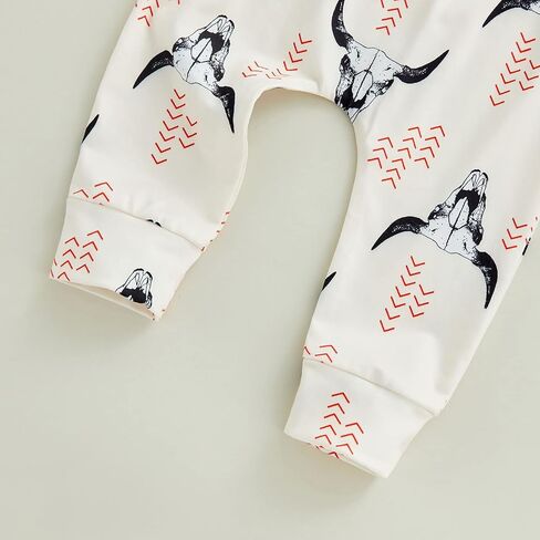 Chloefairy Western Baby Boy Clothes Mama's Little Man Sweatshirt Cow Print Top Pants Set 2Pcs Toddler Fall Winter Outfits Set in Saudi Arabia