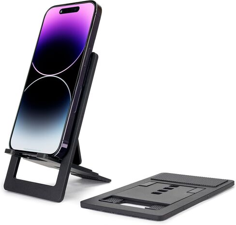 Foldable Phone Stand [2 Pack] Adjustable Cell Phone Dock: Cradle, Holder, Stand for Office Desk Compatible with iPhone 15 14 13 Pro Max Mini, 12 11 XR X 8 7 6 Plus SE, Smartphone in Saudi Arabia