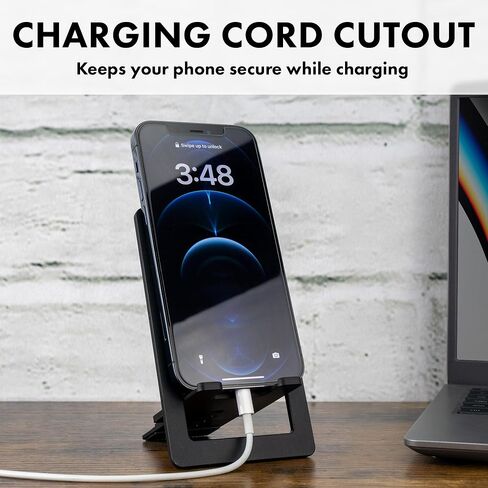Foldable Phone Stand [2 Pack] Adjustable Cell Phone Dock: Cradle, Holder, Stand for Office Desk Compatible with iPhone 15 14 13 Pro Max Mini, 12 11 XR X 8 7 6 Plus SE, Smartphone in Saudi Arabia