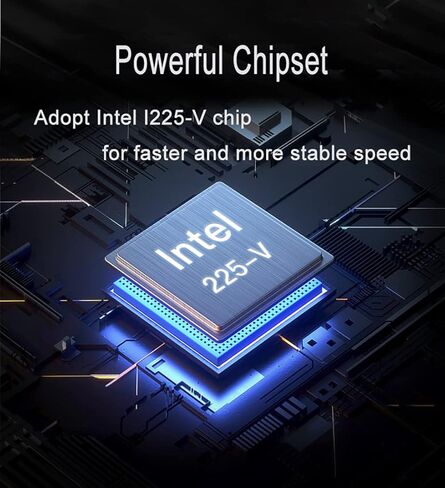 محول شبكة PCIe 3.1 2.5 جيجابت مع Intel I225-V 2500/1000/100Mbps رباعي المنافذ PCI Express Gigabit Ethernet NIC Card RJ45 LAN Controller لنظام التشغيل Windows 10/11 مع دعامة منخفضة المستوى in Kuwait