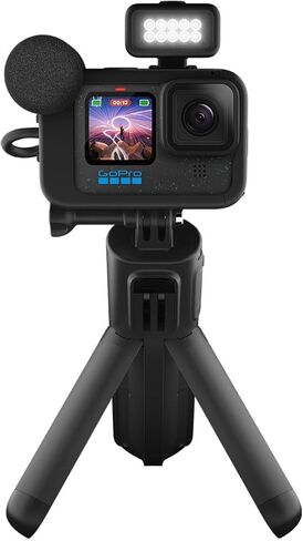 GoPro HERO12 Black Creator Edition Bundle: Action Camera Kit with Extra Go Pro Enduro Battery, Chesty Performance Chest Mount, 128GB Micro SD, and Care Accessories Set for Content Creators. in Saudi Arabia