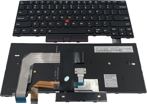 Laptop Replacement US Layout with Backlit Keyboard for Lenovo IBM Thinkpad T470 T480 A475 A485 01HX459 01AX487 01HX499 01HX419 01AX528 in Saudi Arabia