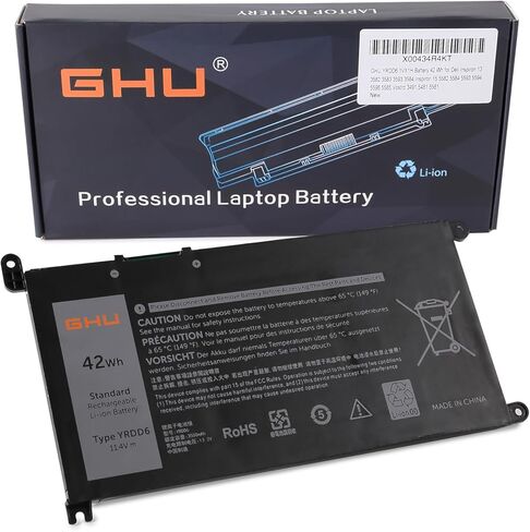 GHU YRDD6 1VX1H Battery 42 Wh for Dell Inspiron 13 3493 5480 15 3582 3583 3593 3584 Inspiron 15 5000 5582 5584 5593 5594 5598 5585 Vostro 3491 5481 5581 in Saudi Arabia