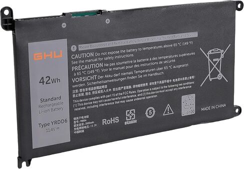 GHU YRDD6 1VX1H Battery 42 Wh for Dell Inspiron 13 3493 5480 15 3582 3583 3593 3584 Inspiron 15 5000 5582 5584 5593 5594 5598 5585 Vostro 3491 5481 5581 in Saudi Arabia