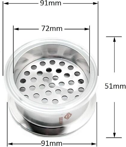 QiiMii Tri Clamp Filter Plate - High Pressure Sanitary Fitting with 6mm Holes, 2" Tri Clamp Size in Kuwait