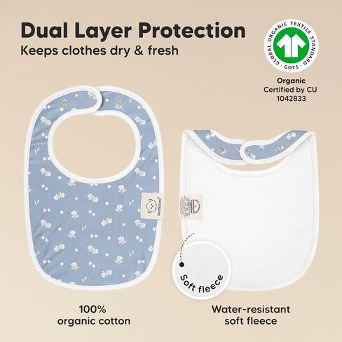 KeaBabies 8-Pack Baby Bibs for Girls & Boys and 8-Pack Baby Bandana Bibs, Baby Bibs - Teething Baby Bibs for Boy, Girl, Drool Bibs for Baby Girl, Baby Boy in Saudi Arabia
