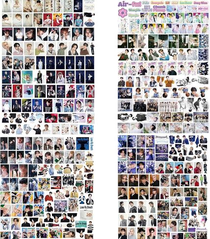 Kpop Stray Kids 282 Pcs Stickers 樂-Star Vinyl Rock Star Luggage Laptop Stickers SKZ Stickers Pack for Phone, Skzoo Stickers (GHBL008) in Saudi Arabia