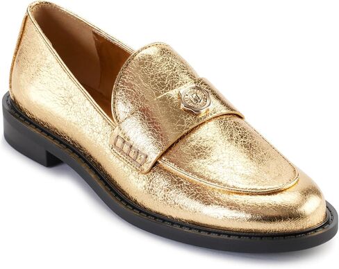 Karl Lagerfeld Paris Women's Rylyn Loafer, Gold, 11 in Saudi Arabia