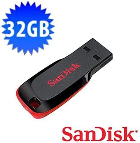 SanDisk Cruzer Blade USB 32GB Flash Drive (SDCZ50-032G-A11) in Saudi Arabia