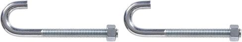 Hardware Essentials 321794 J-Bolt with Hex Nut-1/2-13x6, 1 Count (Pack of 1), Silver in Saudi Arabia