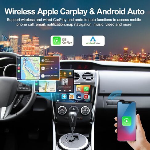 2G+64G Car Stereo Radio for Mazda CX7 2008-2012 Android 13 Radio with Wireless Carplay Android Auto 9" Touch Screen Bluetooth Car Radio with GPS Navigation HiFi WiFi FM Head Unit with Backup Camera in Saudi Arabia