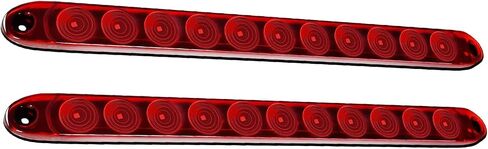 2pcs Red 16 inches 11 LED IP65 Waterproof Sealed Trailer Light Bar for Park Turn Signal Light Tail Brake Light Stop Bar Truck Trailer Marker ID Bar in Kuwait