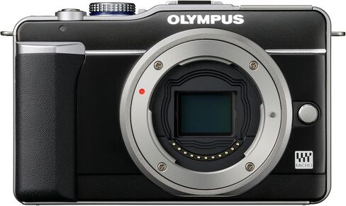 OM SYSTEM OLYMPUS PEN E-PL1 12.3MP Live MOS Micro Four Thirds كاميرا رقمية بدون مرآة مع عدسة تكبير رقمية Zuiko مقاس 14-42 مم f/3.5-5.6 (أسود) (متجدد) in Saudi Arabia