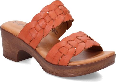 b.o.c. صندل نسائي من الجلد الصناعي Jillian باللون الأحمر 10 متوسط ​​(B,M) in Kuwait